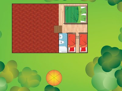 bungalow A piantina